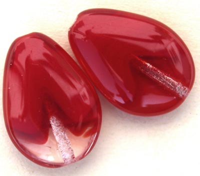 991508 Red Marble 20x14mm 25g