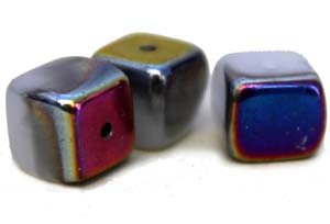 991625 White Alabaster Fire Cube 7mm  50g