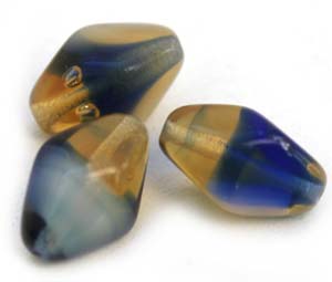 991632 Lt Topaz  Marble Bicon 14x10mm  50g