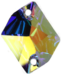 SW3265 Crystal AB Foiled Cosmic 20x16mm 1pcs