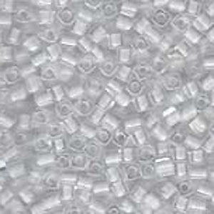 RSquare Bead cz 66389 size 4.5x4.5mm Crystal Frost white lined 50grams