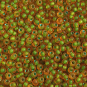 RSeed Bd cz 66549 size 10 matt Topaz Green Lined  50grams