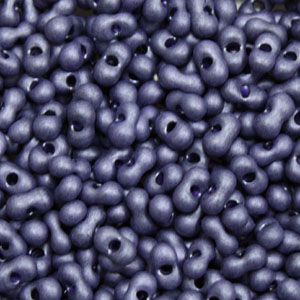 RFarfalle Bead cz 66589 size 3.2 x 6.5mm Matt Metallic Purple50grams
