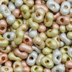 RFarfalle Bead cz 66591 size 2 x 4mm Silver, Gold and Bronze mix 50grams RFarfalle Bead cz 66591 size 2 x 4mm Silver, Gold and Bronze mix 50grams