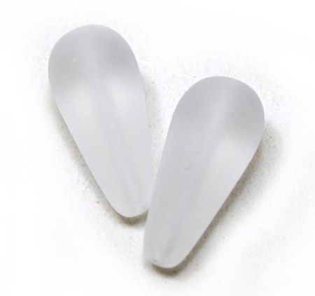 991648 Crystal Frosted Pear 20x9mm  50g