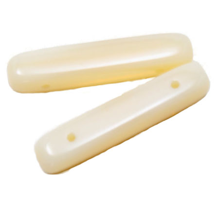 991703 Cream Opal Double Hole Bar 5x24 mm  50g