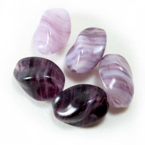 991726 Purple Marble 13x10mm  50g