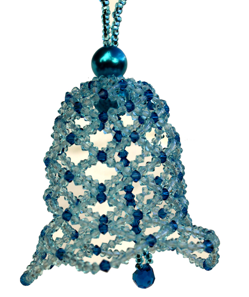 Christmas Bell Aqumarine / Capri Blue Beading Kit Christmas Bell Aqumarine / Capri Blue Beading Kit
