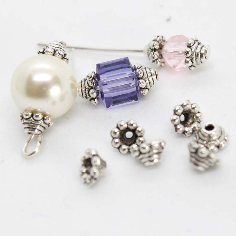 BCap010 Antique Silver Finish 20 Caps