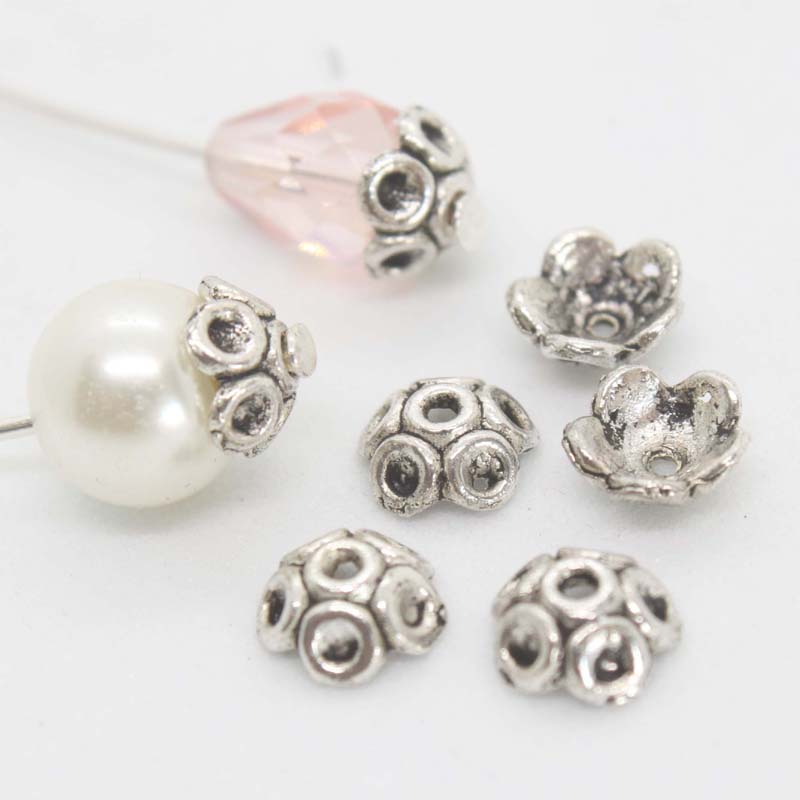 BCap013 Antique Silver Finish 20 Caps