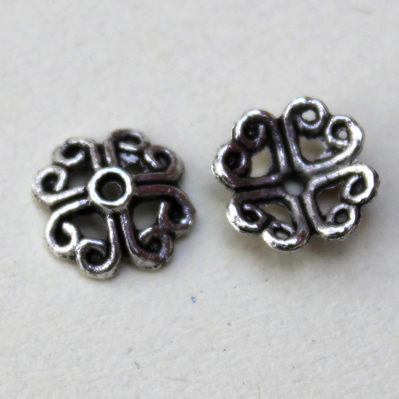BCap232 Antique Silver Finish 20 Caps