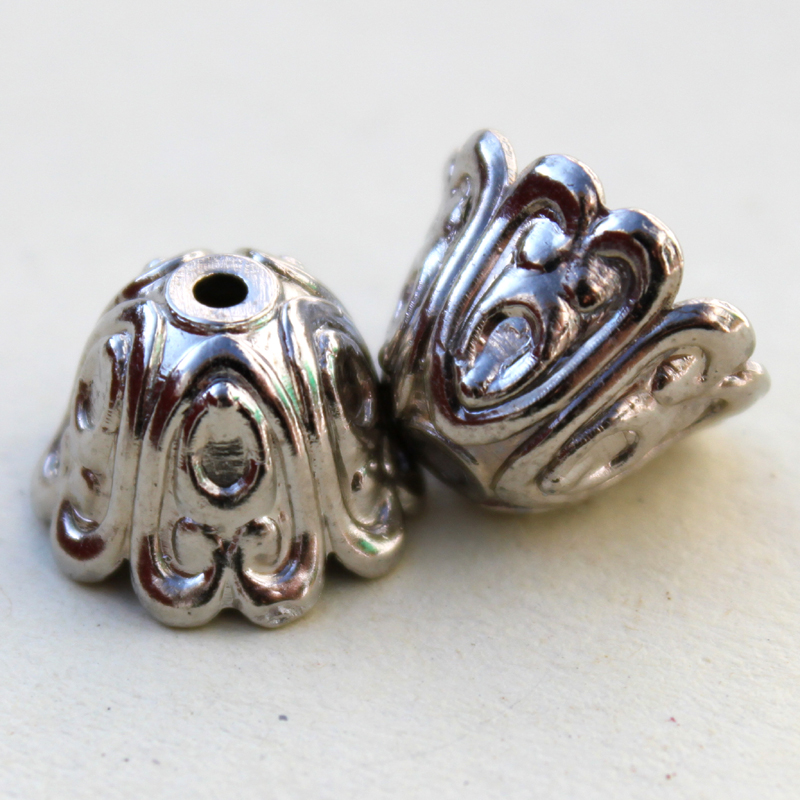 BCap300 Antique Silver 10 Caps