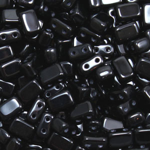 Cz Brick Beads 6x4mm 23980 Black 50pcs