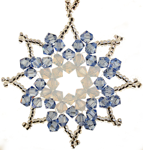 Cristmas Crystal Star Large Ice Blue Kit