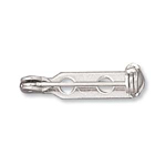 FN BR 2 holes 22mm Silver pl. 10 pcs