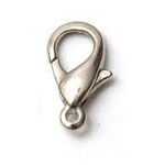 Lobster Clasps Antique Silver