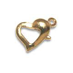 FN CL102 Heart Trigger Clasp Gold pl. 3pcs