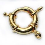 FN CL 103 Bolt Ring Gold pl. 15mm 2pcs FN CL 103 Bolt Ring Gold pl. 15mm 2pcs