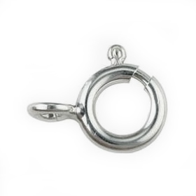 FN CL104 Bolt Ring Ant. Silver  6mm 10pcs
