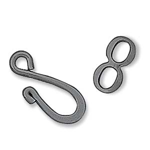 FN CL127 Black Oxide Hook Clasp 23mm 10 pcs