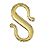 FN CL131 Gold pl. Hook Clasp 13mm 5 pcs