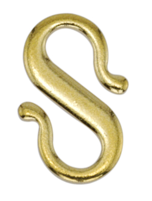 FN CL131 Gold pl. Hook Clasp 13mm 5 pcs