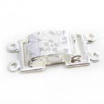 FN CL133 Secure Bracelet Clasp Silver pl. 20x10mm 1pcs