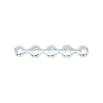 FN CN139 Silver pl. Spacer Bar 5holes 15x2mm 10pcs FN CN139 Silver pl. Spacer Bar 5holes 15x2mm 10pcs