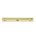 FN CN140 Gold pl. Spacer Tuber 3hole 13x1.5mm 10pcs FN CN140 Gold pl. Spacer Tuber 3hole 13x1.5mm 10pcs