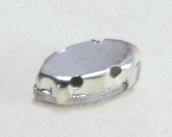 CH Navette Crystal in Silver/ Bright 8x4 mm 10pcs