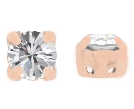 Chat 7192 7083 16ss   = approximately 3.9mm  Crystal/Rose Gold 10pcs