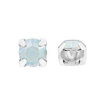 Chat 7192 7085  30ss = approximately 6.4mm Maxima White Opal/Silver 10pcs