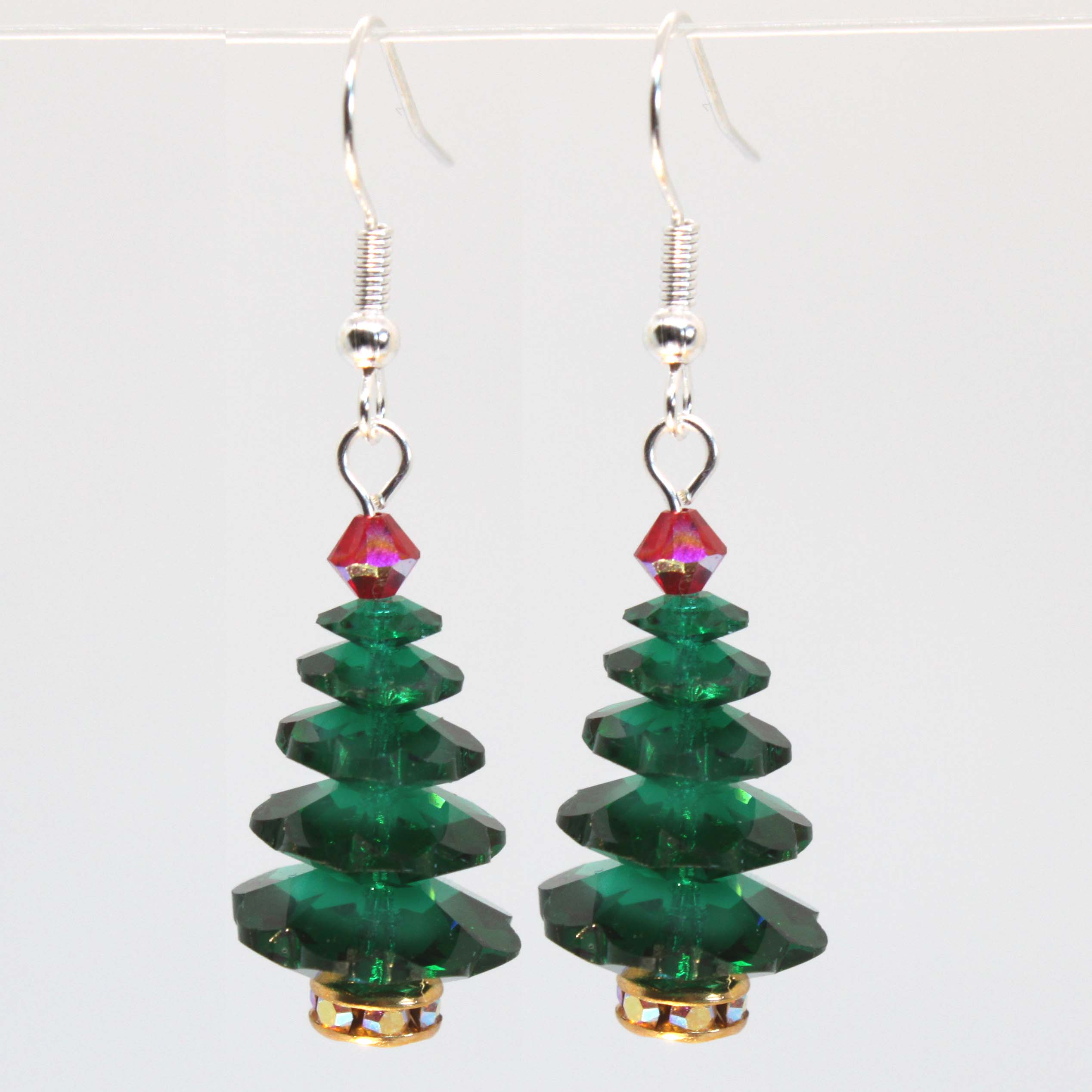 Xmas Tree Earring kit -  Christmas Carol 1 pair