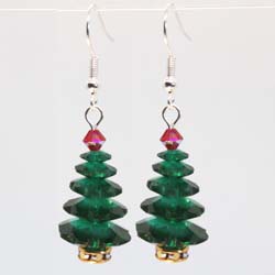 Xmas Tree Earring kit -  Christmas Carol 1 pair