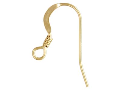 FN ER102 Fish Hook Earwire Spring Gold plate 24pcs FN ER102 Fish Hook Earwire Spring Gold plate 24pcs