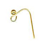 FN ER117 Shepherd Hook with Ball Gold 70 pcs FN ER117 Shepherd Hook with Ball Gold 70 pcs