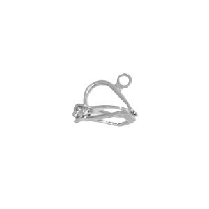 ER 120 Mini Ear Clip Silver 13mm 4pcs