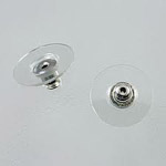 ER 123 Ear Back Plastic Silver 12mm 10pcs ER 123 Ear Back Plastic Silver 12mm 10pcs