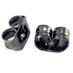 ER 126 Ear Back Black Zinc 100pcs ER 126 Ear Back Black Zinc 100pcs