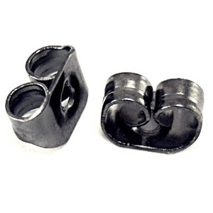 ER 126 Ear Back Black Zinc 100pcs