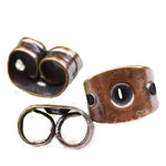 ER 126 Ear Back Antique Copper 100pcs ER 126 Ear Back Antique Copper 100pcs