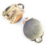 ER 128 Ear Clip Flat Gold 15mm 10pcs ER 128 Ear Clip Flat Gold 15mm 10pcs