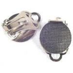 ER 128 Ear Clip Flat Bright Silver 15mm 14pcs ER 128 Ear Clip Flat Bright Silver 15mm 14pcs