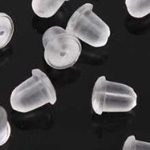 ER 191 Ear Back Clear Plastic Bullet 4mm 20pcs ER 191 Ear Back Clear Plastic Bullet 4mm 20pcs