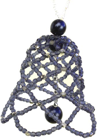 Christmas Bell Montana Blue Beading Kit