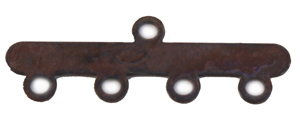 FN CN133 Ant. Copper 4 to 1 Connector 24x8mm 4pcs