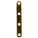 FN CN117 Gold pl. Spacer Bar 4 holes 20x2.5mm 70pcs FN CN117 Gold pl. Spacer Bar 4 holes 20x2.5mm 70pcs