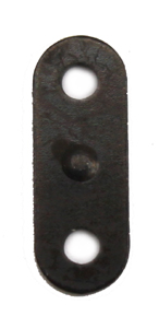 FN CN122 Black Zinc Connector Bar 2 holes 9.5x6mm 10pcs