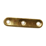 FN CN123 Gold pl. Connector Bar 3 holes 17x4mm 10pcs FN CN123 Gold pl. Connector Bar 3 holes 17x4mm 10pcs