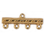FN CN129 Gold pl. 4 to 1 Connector 23x9.5mm 4pcs FN CN129 Gold pl. 4 to 1 Connector 23x9.5mm 4pcs